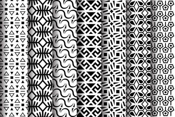 Download Abstract Vector Black and White Patterns - Black and white Collection