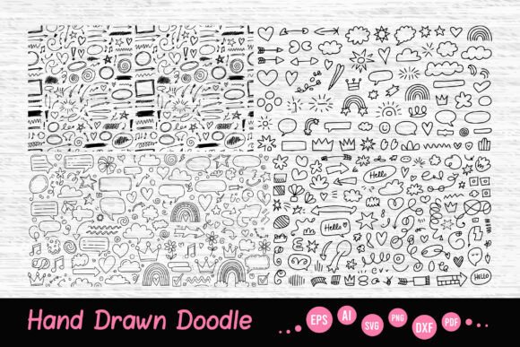 Download Mega SVG Hand Drawn Doodle Set - Premium Resources