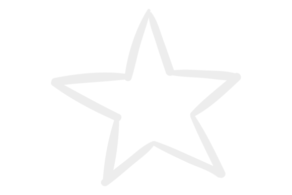 Download Five Ray Star Drawing. Simple Line Doodl - Wing Collection