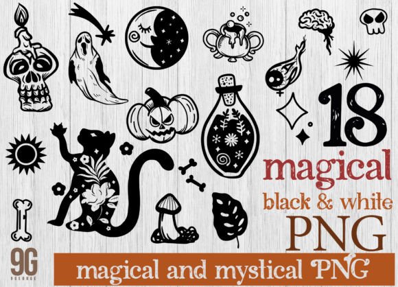 Download 18 Magical and Mystical Boho Elements - Elements Collection