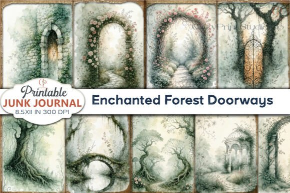 Download Enchanted Forest Doorways Junk Journal - Enchanted forest Collection