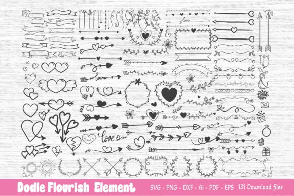 Download 131 Doodle Flourish Svg, Element Svg - Doodle Collection