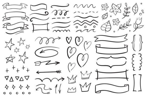 Download Vintage Decorative Doodles - Doodle Collection
