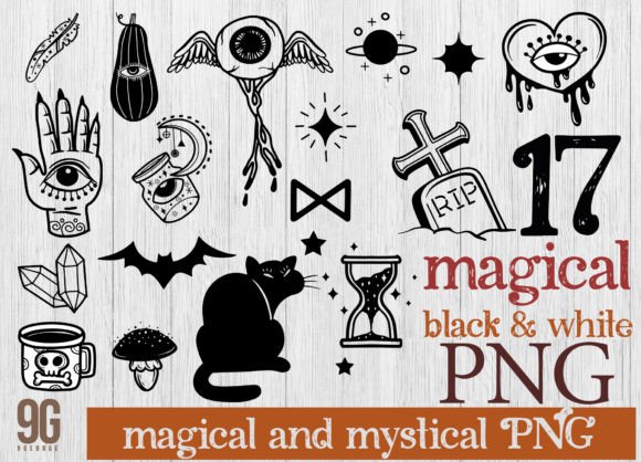 Download 17 Magical and Mystical Boho Elements. a - Elements Collection